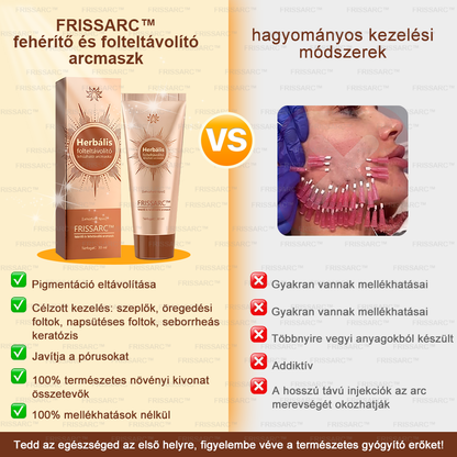✨ 𝐅𝐑𝐈𝐒𝐒𝐀𝐑𝐂™ Fehérítő És Folteltávolító Arcmaszk | Természetes összetevők tartósan eltüntetik a foltokat, szeplőket és napfoltokat🔥