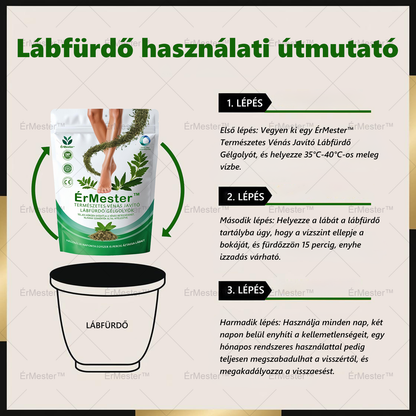 ❣️ ÉrMester™  Természetes Vénás Javító Lábfürdő Gélgolyók