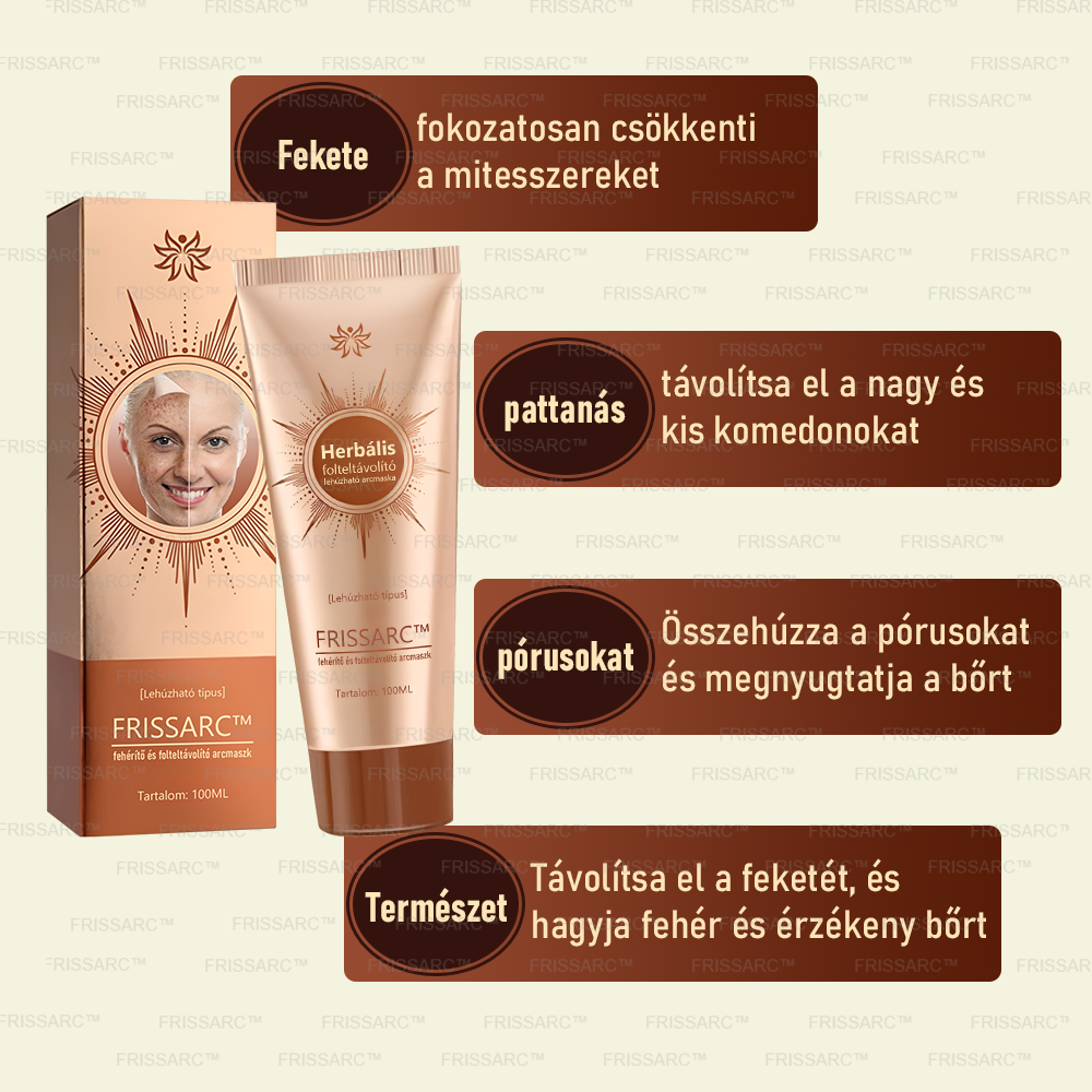 💟💟 FRISSARC™ fehérítő és folteltávolító arcmaszk
